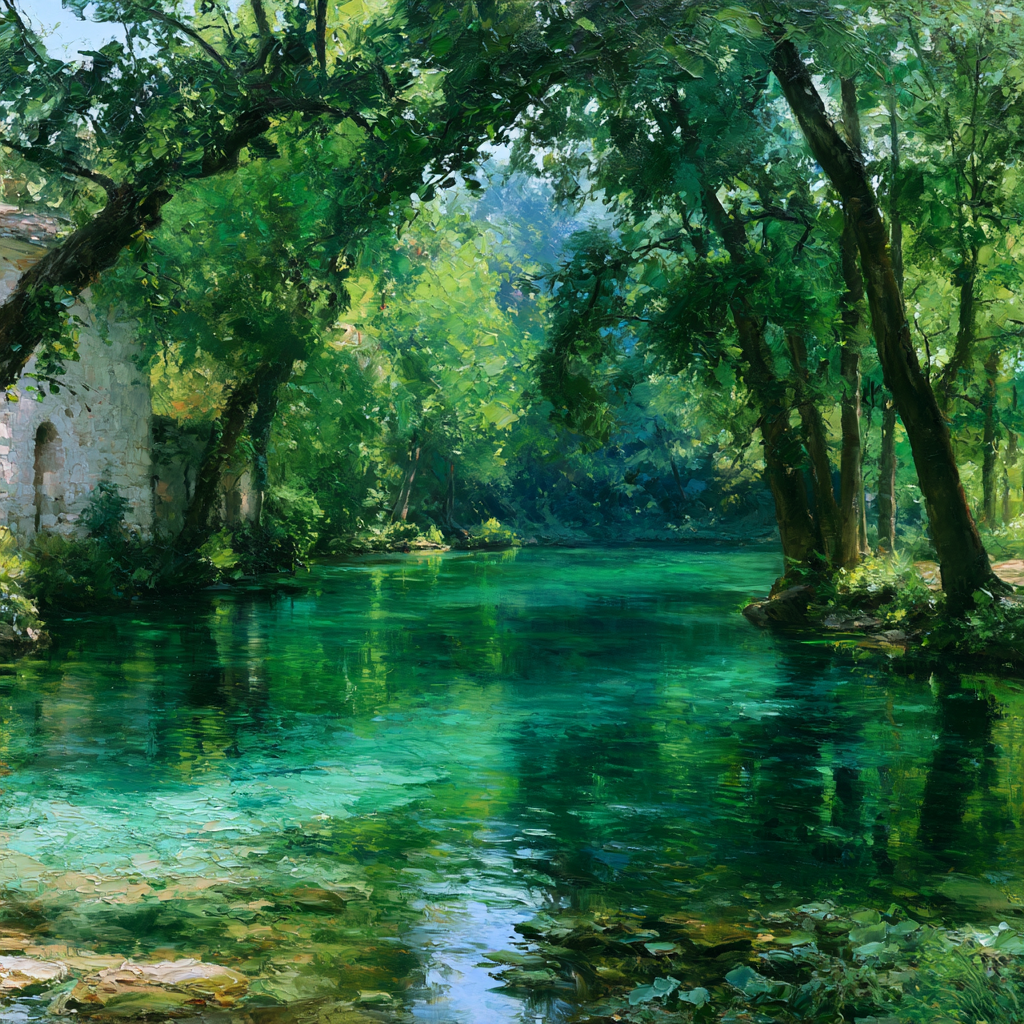 Capricorn 17 - A tranquil natural pool surrounded by trees